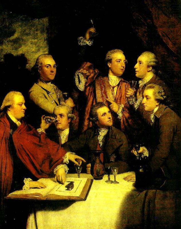 members of the society of dilettanti, Sir Joshua Reynolds